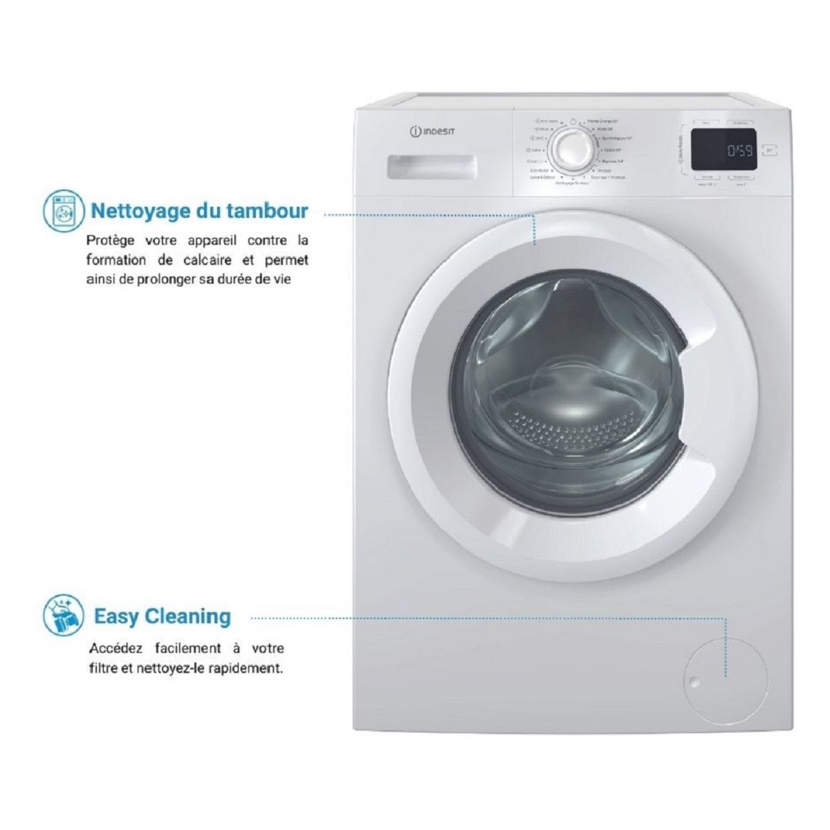 Indesit IM864MYTIMEFR — vue 3