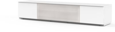 Meuble TV SONOROUS Studio STA 200 Blanc-Gris Porte Textile