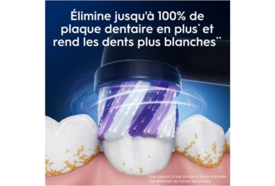 Brossette dentaire ORAL-B x3 Radiant White Noir