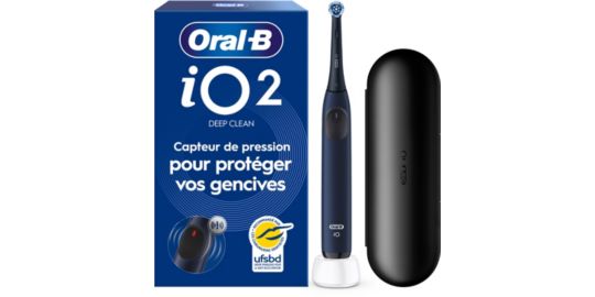 Brosse à dents électrique ORAL-B iO 2 Marine Blue Deep Clean + Travel Cas