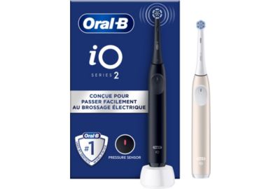 Brosse à dents électrique ORAL-B iO2 Series DUO Night Black / Calm Pink