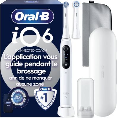 Brosse à dents électrique ORAL-B iO6 Series White Luxe Edition