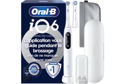 Brosse à dents électrique ORAL-B iO6 Series White Luxe Edition