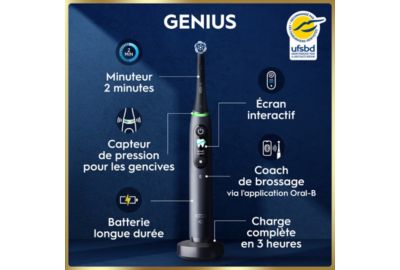 Brosse à dents électrique ORAL-B iO9 Series Black Onyx Luxe Edition