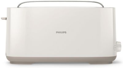 Grille pain PHILIPS HD2637/00 blanc et inox Pas Cher 