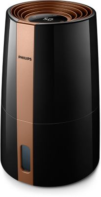 Humidificateur D’Air Philips 3000 Series Hu3918/10 25 W Noir Et Cuivré