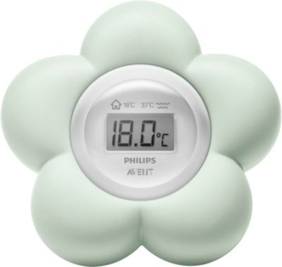 BEABA, Thermomètre de bain Lotus, Digital, Multifonctions, Prise  température de la pièce et du bain, Forme ludique Fleur, Green Blue :  : Bébé et Puériculture