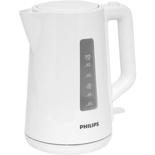 Philips Series 3000 Bouilloire, 1,7 l Couvercle à ressort, Élément  chauffant plat, Voyant lumineux, Filtre amovible, Multiples systèmes de  sécurité, Noir (HD9318/20) : : Cuisine et Maison