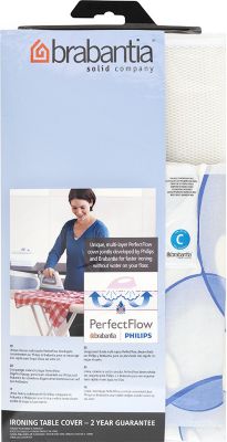 Housse table à repasser BRABANTIA bulles 124 x 45 cm perfect flow