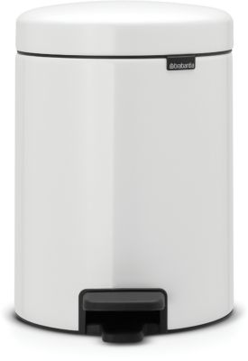 Poubelle manuelle BRABANTIA Newlcon 5L White A pedale Poubelle manuelle BRABANTIA Newlcon 5L White A pedale