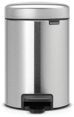 Poubelle manuelle BRABANTIA Newlcon 3L Matt steel A pedale Poubelle manuelle BRABANTIA Newlcon 3L Matt steel A pedale