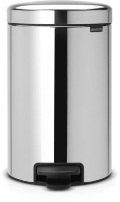 Poubelle manuelle BRABANTIA Newlcon 12L Brilliant Steel A pedale Poubelle manuelle BRABANTIA Newlcon 12L Brilliant Steel A pedale