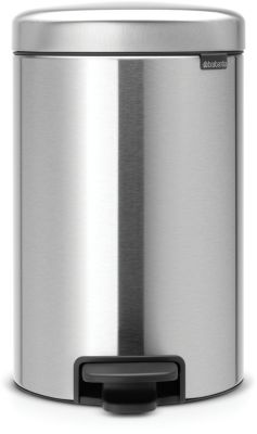Poubelle manuelle BRABANTIA Newlcon 12L Matt steel A pedale Poubelle manuelle BRABANTIA Newlcon 12L Matt steel A pedale