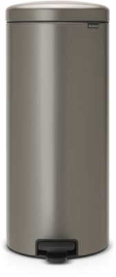 BRABANTIA Poubelle de cuisine 30 l à pédale BRABANTIA époxy platinium