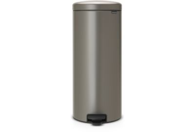Poubelle BRABANTIA à pédale NewIcon 30L Platinium