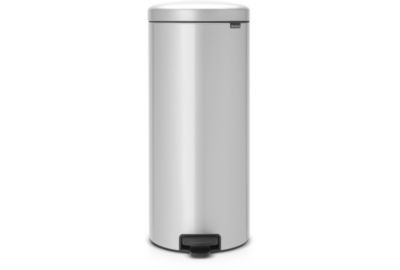 Poubelle manuelle BRABANTIA pédale NewIcon 30L MetallicGrey Silent