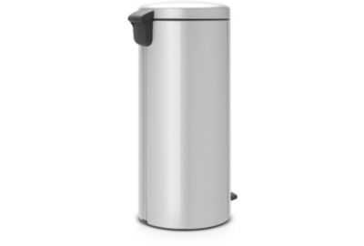 Poubelle manuelle BRABANTIA pédale NewIcon 30L MetallicGrey Silent