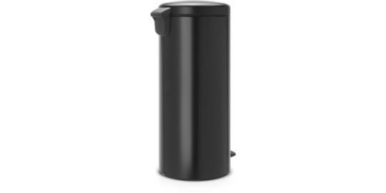 Poubelle manuelle BRABANTIA à pédale NewIcon 30L Matt Black Silent