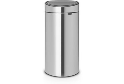 Poubelle BRABANTIA Touch bin 40L Matt Steel