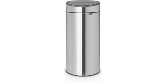 Poubelle BRABANTIA Touch bin 40L Matt Steel