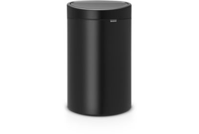 Poubelle manuelle BRABANTIA Touch Bin 40L - Matt Black