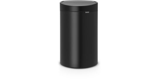 Poubelle manuelle BRABANTIA Touch Bin 40L - Matt Black