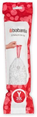 Rouleau de 20 sacs poubelle code G 23-30 L Brabantia en multicolore