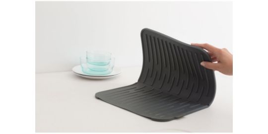 Tapis de séchage BRABANTIA Egouttoir en silicone Dark grey