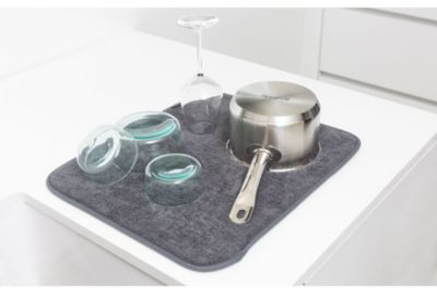 Tapis de protection évier BRABANTIA egouttoir en microfibre Sinkside dark gr