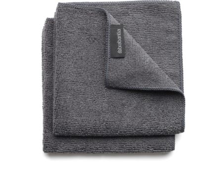 Chiffon BRABANTIA en microfibre Sinkside dark grey x2