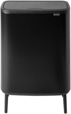 Poubelle manuelle BRABANTIA Bo Touch Bin Hi 2x30L Matt Black