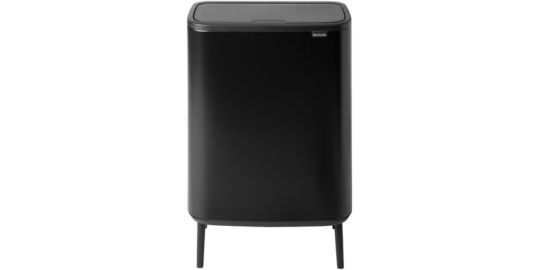 Poubelle manuelle BRABANTIA Bo Touch Bin Hi 2x30L Matt Black