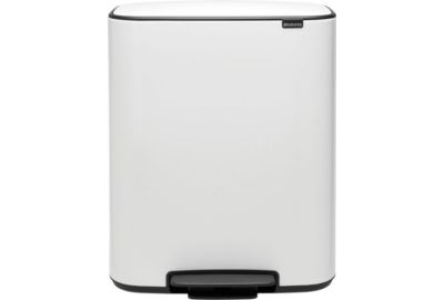 Poubelle BRABANTIA Bo a pedale 60L Blanc
