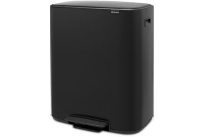 Poubelle tri sélectif BRABANTIA à Pédale Bo 2X30L Matt Black