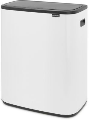 Poubelle tri sélectif BRABANTIA Bo Touch Bin 2X30L White