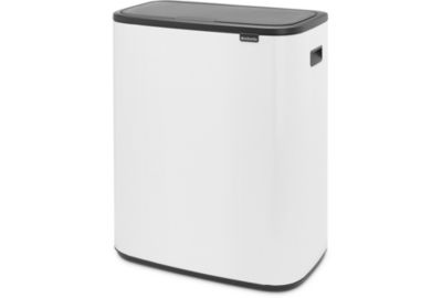 Poubelle tri sélectif BRABANTIA Bo Touch Bin 2X30L White