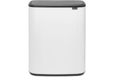 Poubelle tri sélectif BRABANTIA Bo Touch Bin 2X30L White