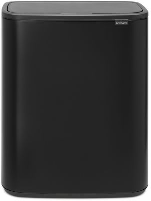 Poubelle tri sélectif BRABANTIA Bo Touch Bin 2x30L Matt Black
