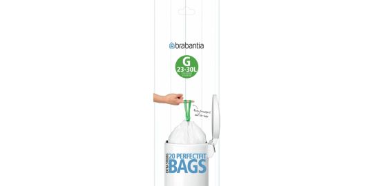 Sac poubelle BRABANTIA 23-30L - 20 sacs - G