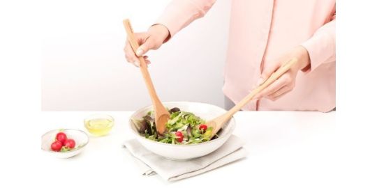 Couverts BRABANTIA a salade en bois kit de 2