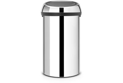 Poubelle manuelle BRABANTIA 60 L Touch Bin Brilliant steel