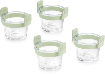 Lot LEKUE x4 mini tasses en verre