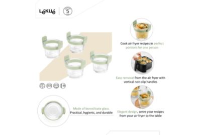 Lot LEKUE x4 mini tasses en verre
