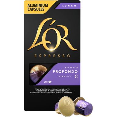 Capsules L'OR Espresso Cafe Lungo Profundo 8 X10