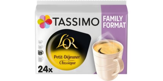 Capsules TASSIMO Petit Déjeuner CLASSIQUE x24