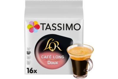 Capsules TASSIMO Café Long DOUX x16