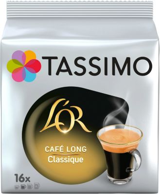 Livraison à domicile de café Tassimo Long Classic x16 104g