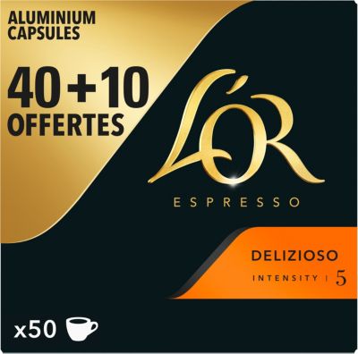 Capsules L'Or Espresso Delizioso X40 + 10 Offertes