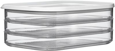 Boîte à Charcuterie Pour Réfrigérateur – Avec Couvercle, Affichage Date Et Clip, Récipient Transparent Empilable