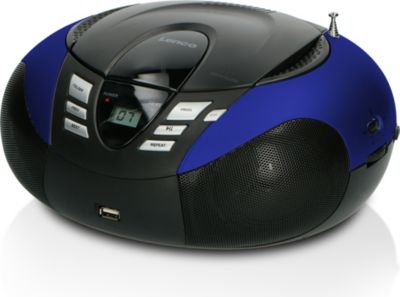 Radio FM LENCO SCD-37 USB Blue